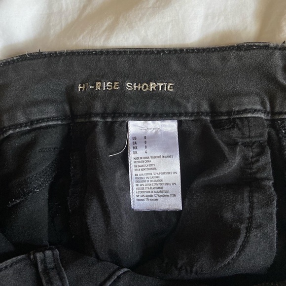 american eagle black jean shorts - Picture 4 of 4
